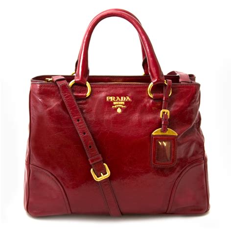 Prada Vitello Shine Leather Tote 